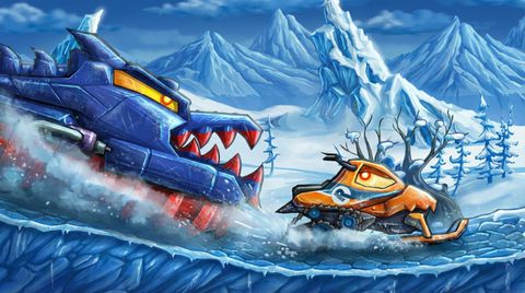 Car Eats Car Winter Adventure – play free online