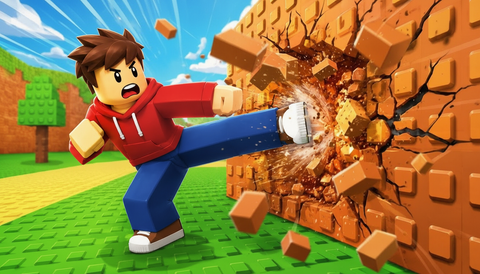 Obby: +1 Click Wall Breaker – play free online